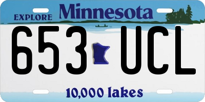 MN license plate 653UCL