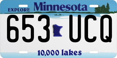 MN license plate 653UCQ