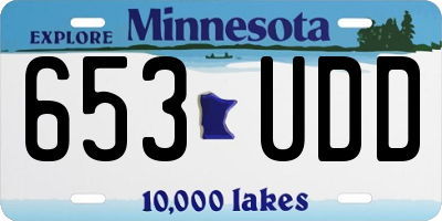 MN license plate 653UDD