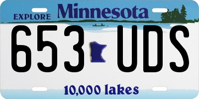 MN license plate 653UDS