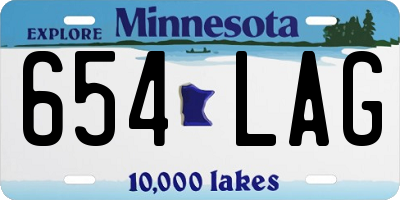 MN license plate 654LAG