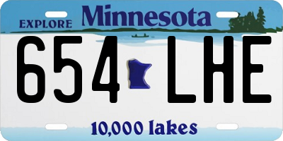 MN license plate 654LHE
