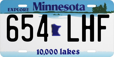 MN license plate 654LHF