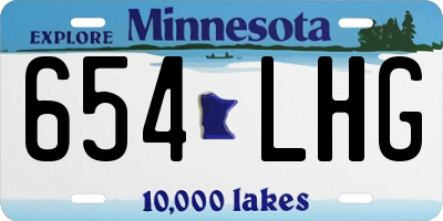 MN license plate 654LHG