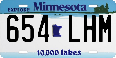 MN license plate 654LHM