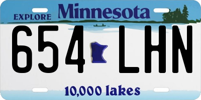 MN license plate 654LHN