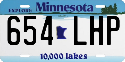 MN license plate 654LHP