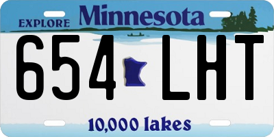 MN license plate 654LHT