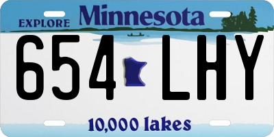 MN license plate 654LHY