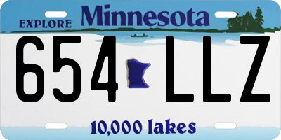 MN license plate 654LLZ