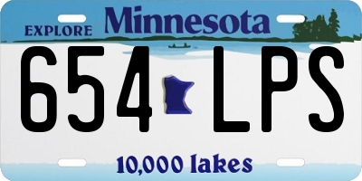MN license plate 654LPS