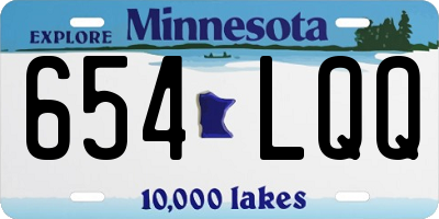 MN license plate 654LQQ