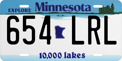 MN license plate 654LRL