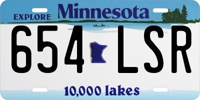 MN license plate 654LSR
