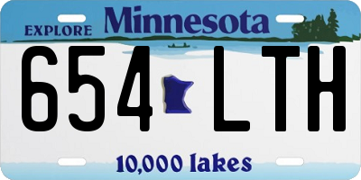 MN license plate 654LTH