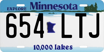 MN license plate 654LTJ