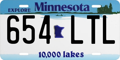 MN license plate 654LTL