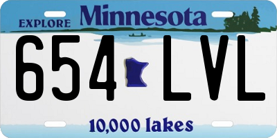 MN license plate 654LVL