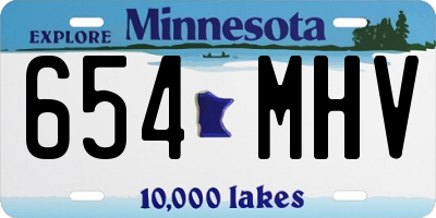 MN license plate 654MHV