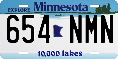 MN license plate 654NMN