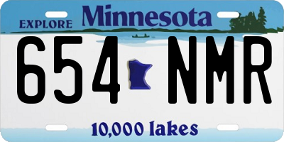MN license plate 654NMR