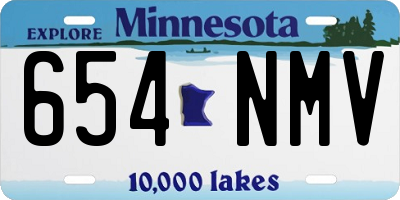 MN license plate 654NMV