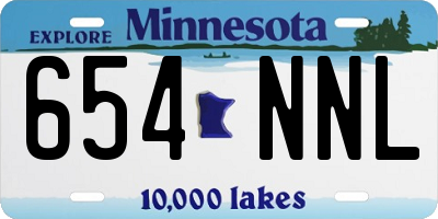 MN license plate 654NNL