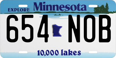 MN license plate 654NOB