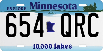 MN license plate 654QRC