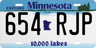 MN license plate 654RJP