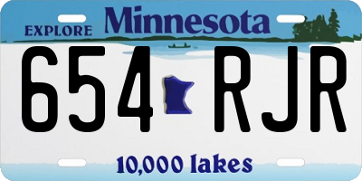 MN license plate 654RJR