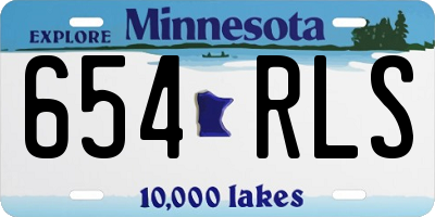 MN license plate 654RLS