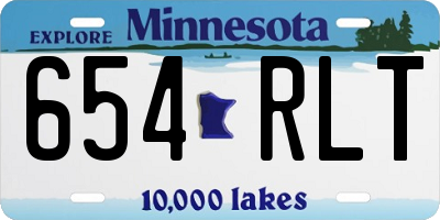 MN license plate 654RLT