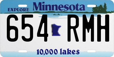 MN license plate 654RMH