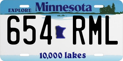 MN license plate 654RML