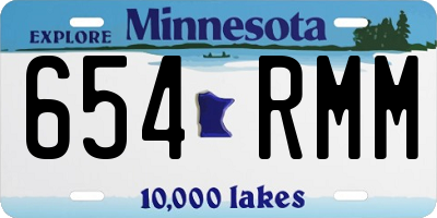 MN license plate 654RMM