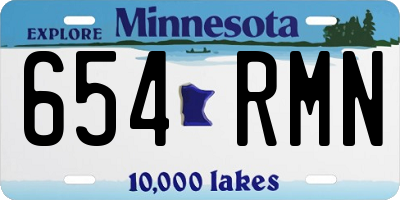 MN license plate 654RMN