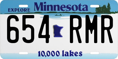 MN license plate 654RMR