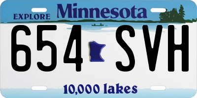 MN license plate 654SVH