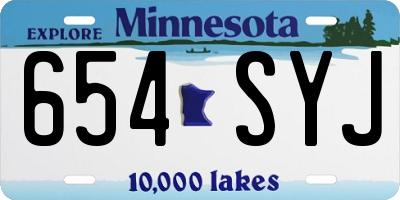 MN license plate 654SYJ