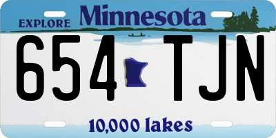 MN license plate 654TJN