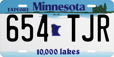 MN license plate 654TJR