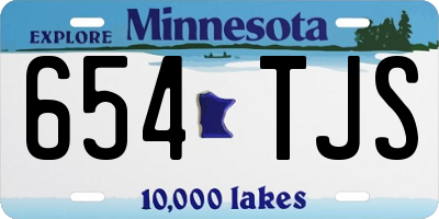 MN license plate 654TJS
