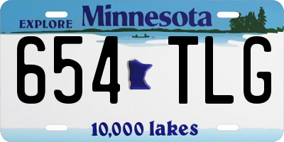 MN license plate 654TLG