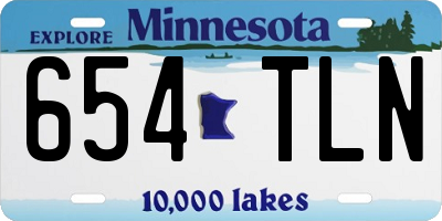 MN license plate 654TLN