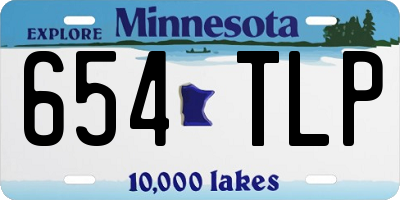 MN license plate 654TLP