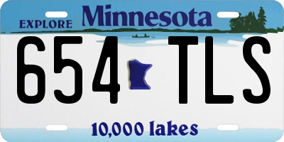 MN license plate 654TLS