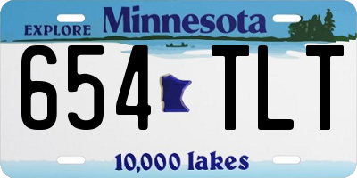 MN license plate 654TLT