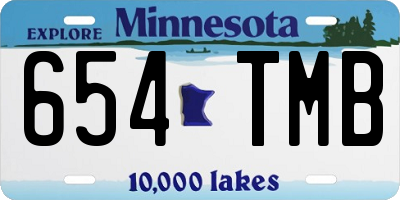 MN license plate 654TMB