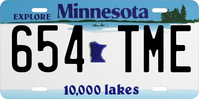 MN license plate 654TME